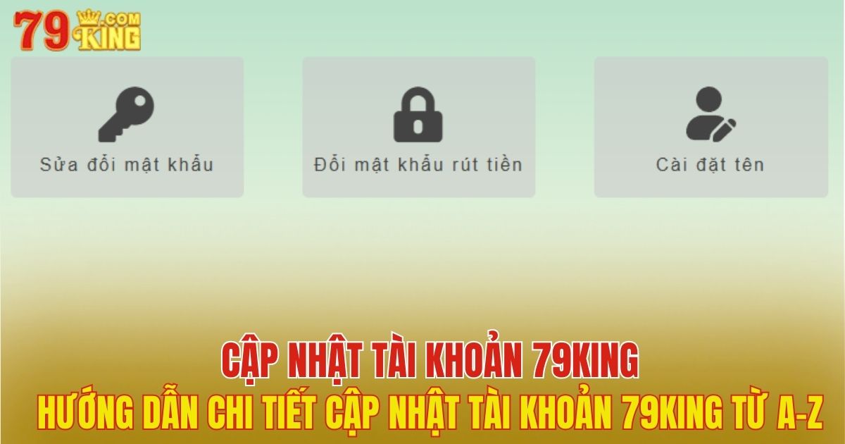 cập nhật tài khoản 79King