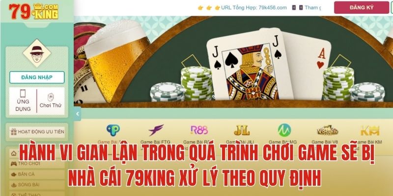 Hành vi gian lận của người chơi sẽ được nhà cái xử lý theo quy định 