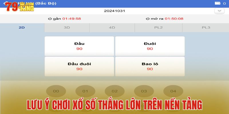 Khách hàng cần lưu ý chơi xổ số thắng lớn trên nền tảng