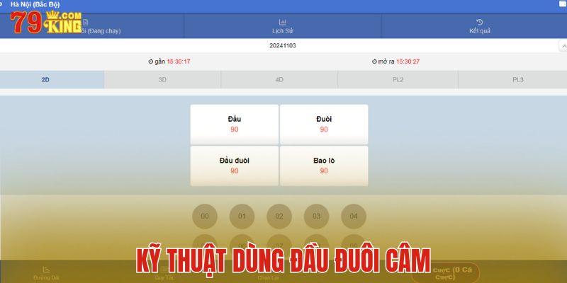 Kỹ thuật dùng đầu đuôi câm sẽ giúp người chơi tăng cơ hội thắng