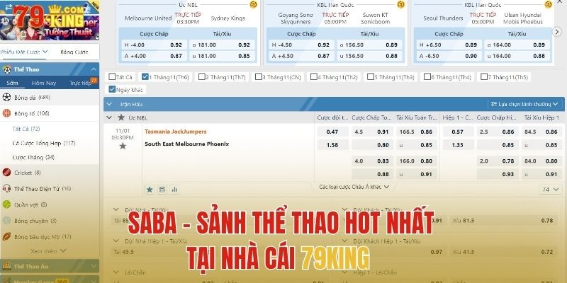 Saba - Sảnh cá cược thể thao hot nhất